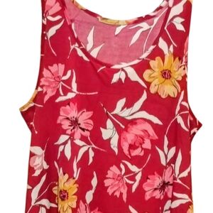 Women's Tunic/Top Floral Pattern Sleeveless By (LILDY)